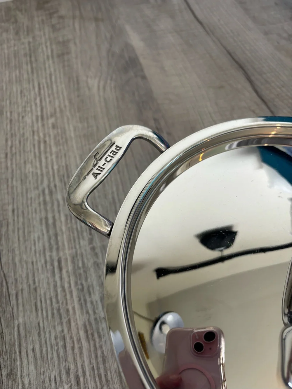 All Clad Stainless Steel Saucepan with Lid